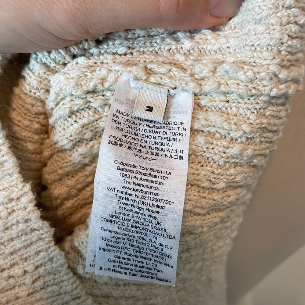 TORY BURCH Ribbed Pleated Knit Sweater Midi Skirt Matching Set \\ M - Picture 10 of 13